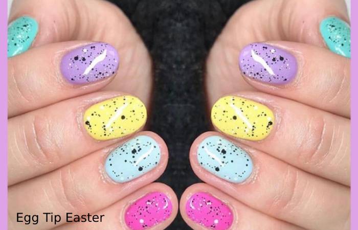 Egg Tip Easter Nails