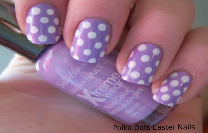 Polka Dots Easter Nails 2022