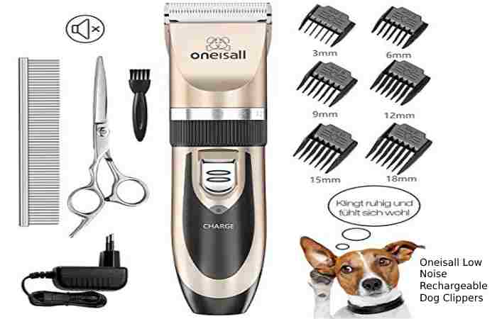 Oneisall Low Noise Rechargeable Dog Clippers