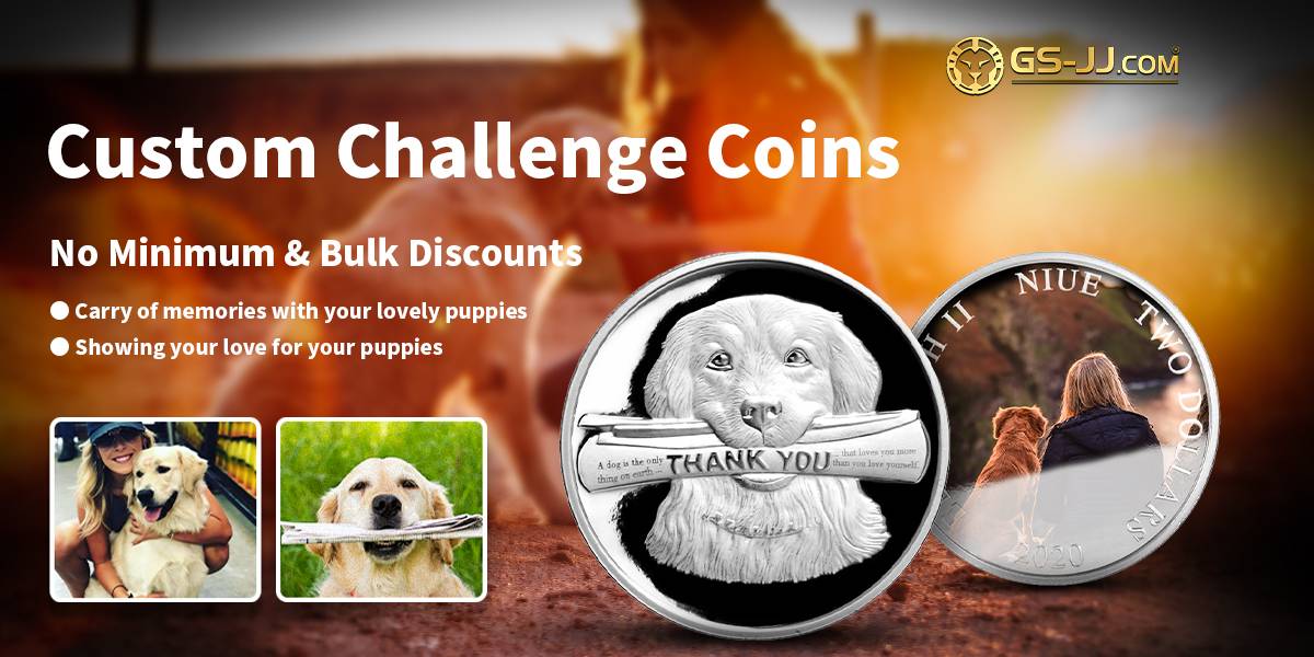 custom dog challenge coins
