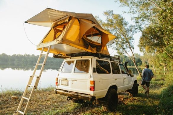 Country car camping