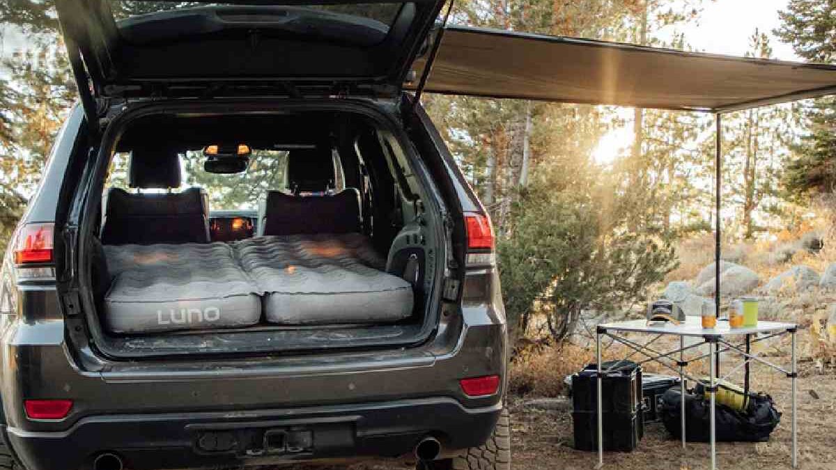 Country car camping: comfortable roadside retreat