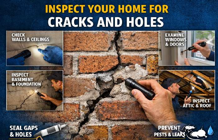 Inspect Your Home for Cracks and Holes